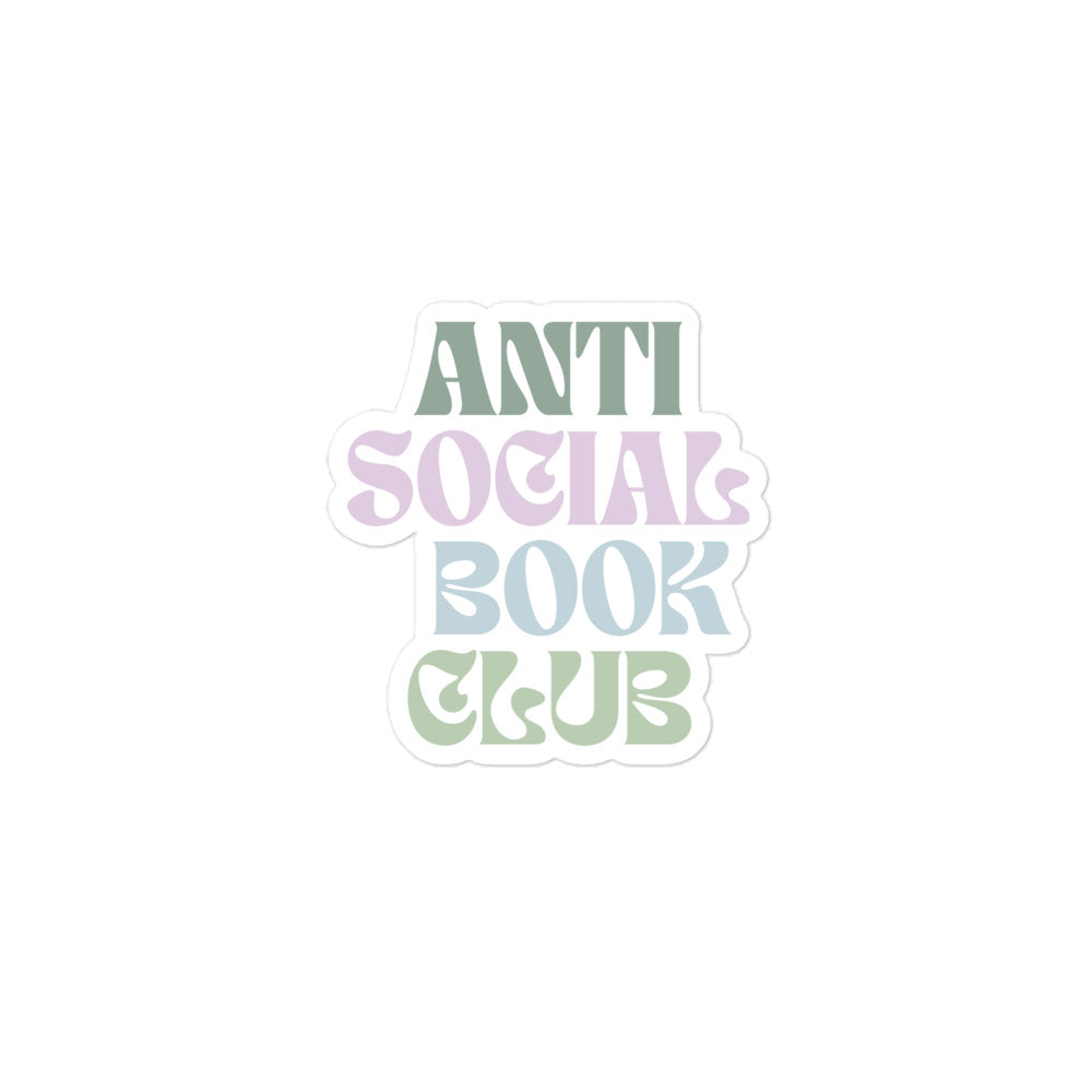 Anti Social Book Club Sticker