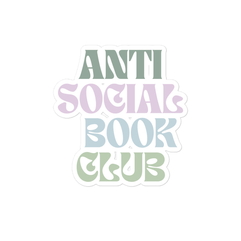 Anti Social Book Club Sticker